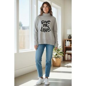 Zadig & Voltaire "Give Me Love" Brown Tan Thumb Holes‎ Sweater Clean Small
